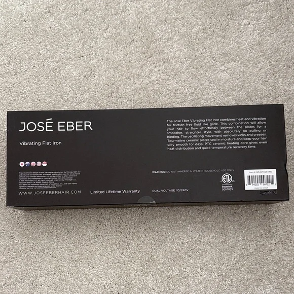 Black Vibrating Flat Iron NIB - Picture 2 of 2